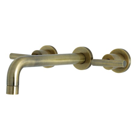 Kingston Brass Roman Tub Faucet, Antique Brass, Wall Mount KS8023CML